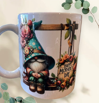 11oz Mug, Gnome, Happy Mother's Day! Mug, Mother's Day Gift, Mom Birthday Gift, Coffee Mug