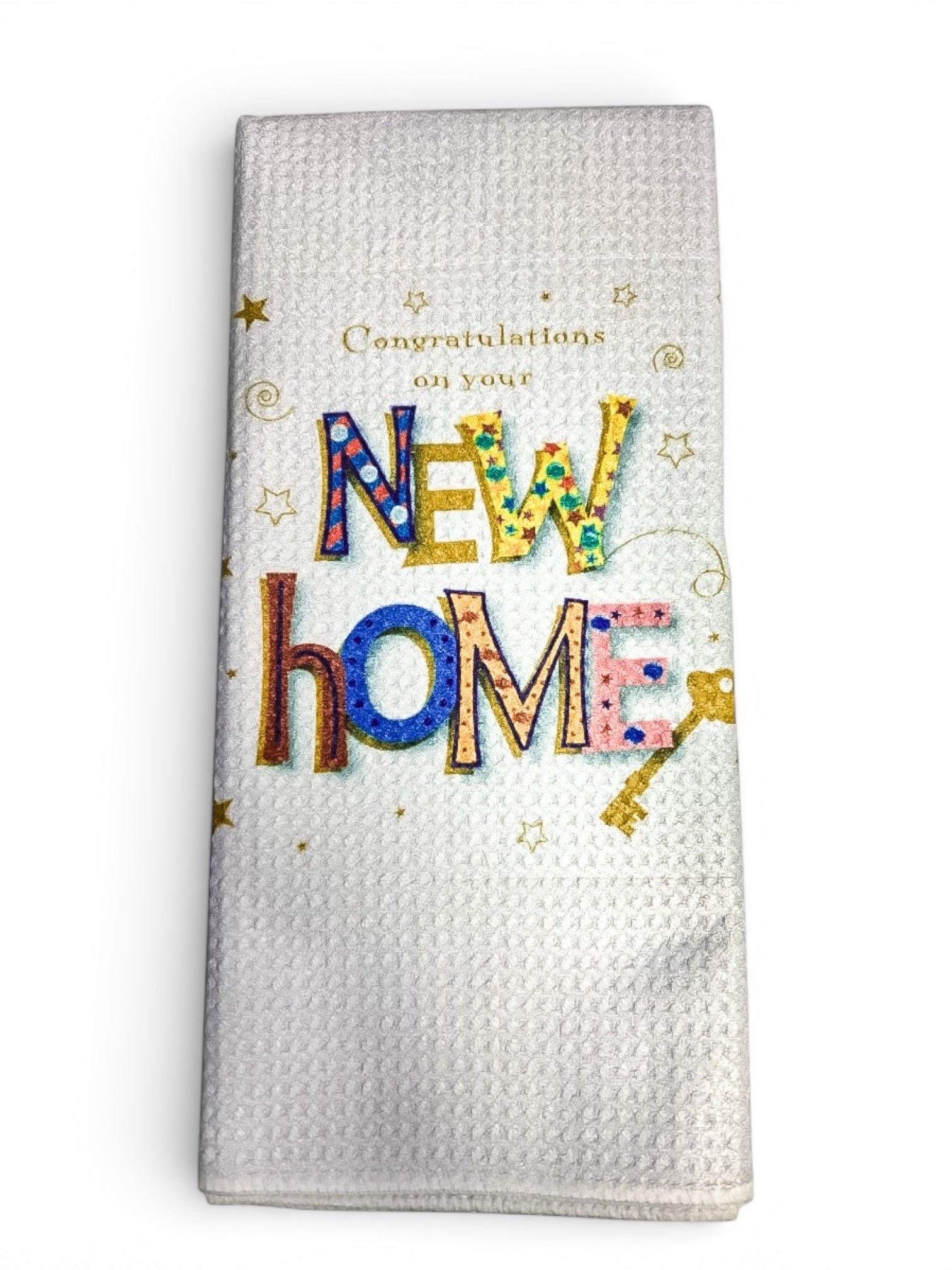Kitchen Towel "Congratulations on your New Home" Housewarming Gift