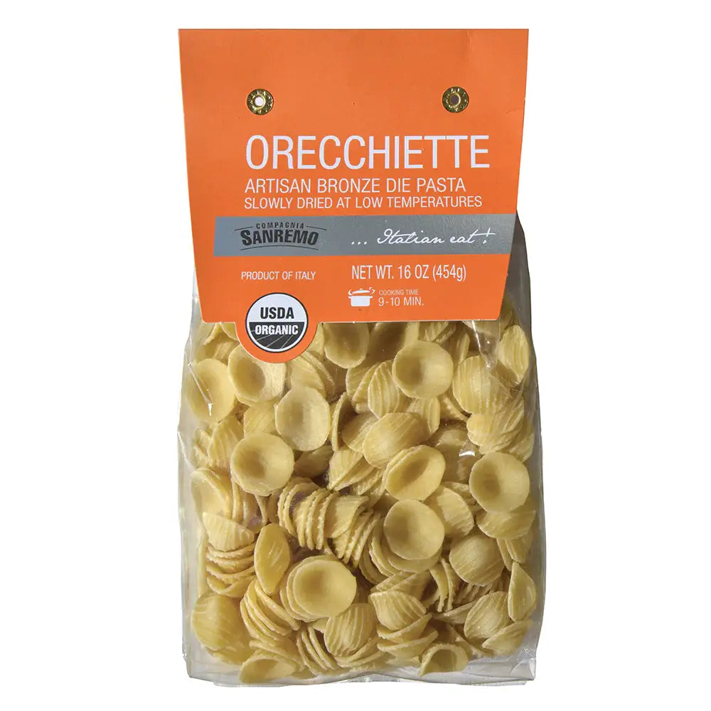 Co. Sanremo Organic Artisan Orecchiette Pasta, Italy