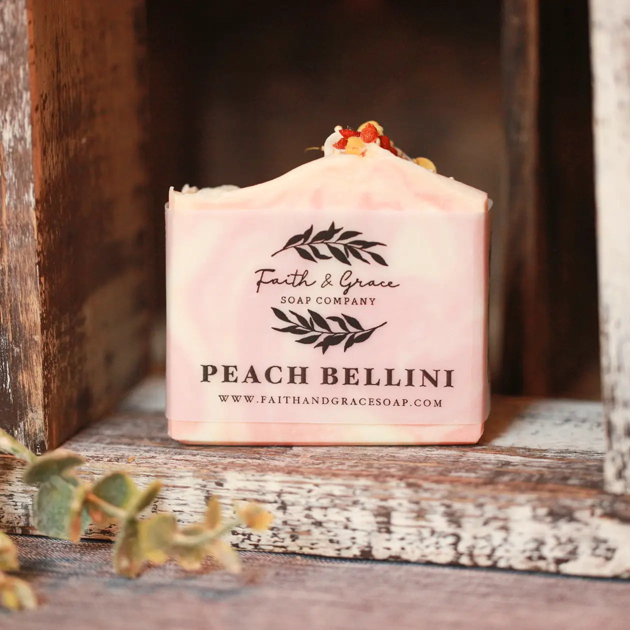 Peach Bellini Artisan Soap, Luxury Shea Butter Soap