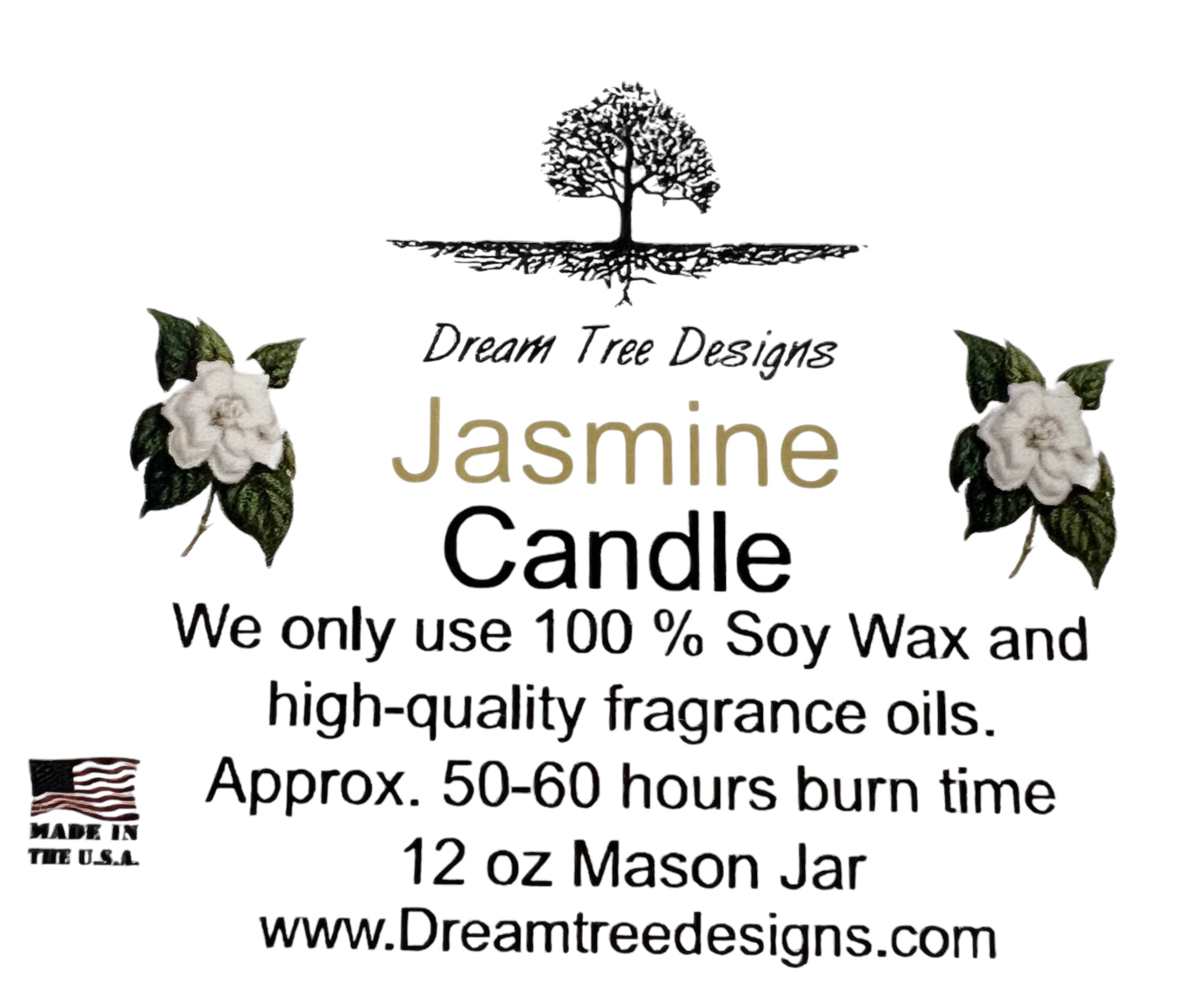 Jasmine Soy Mason Jar Candle