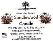 Sandlewood Soy Mason Jar Candle
