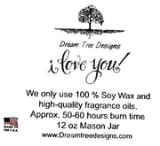 I Love You Soy Mason Jar Candle