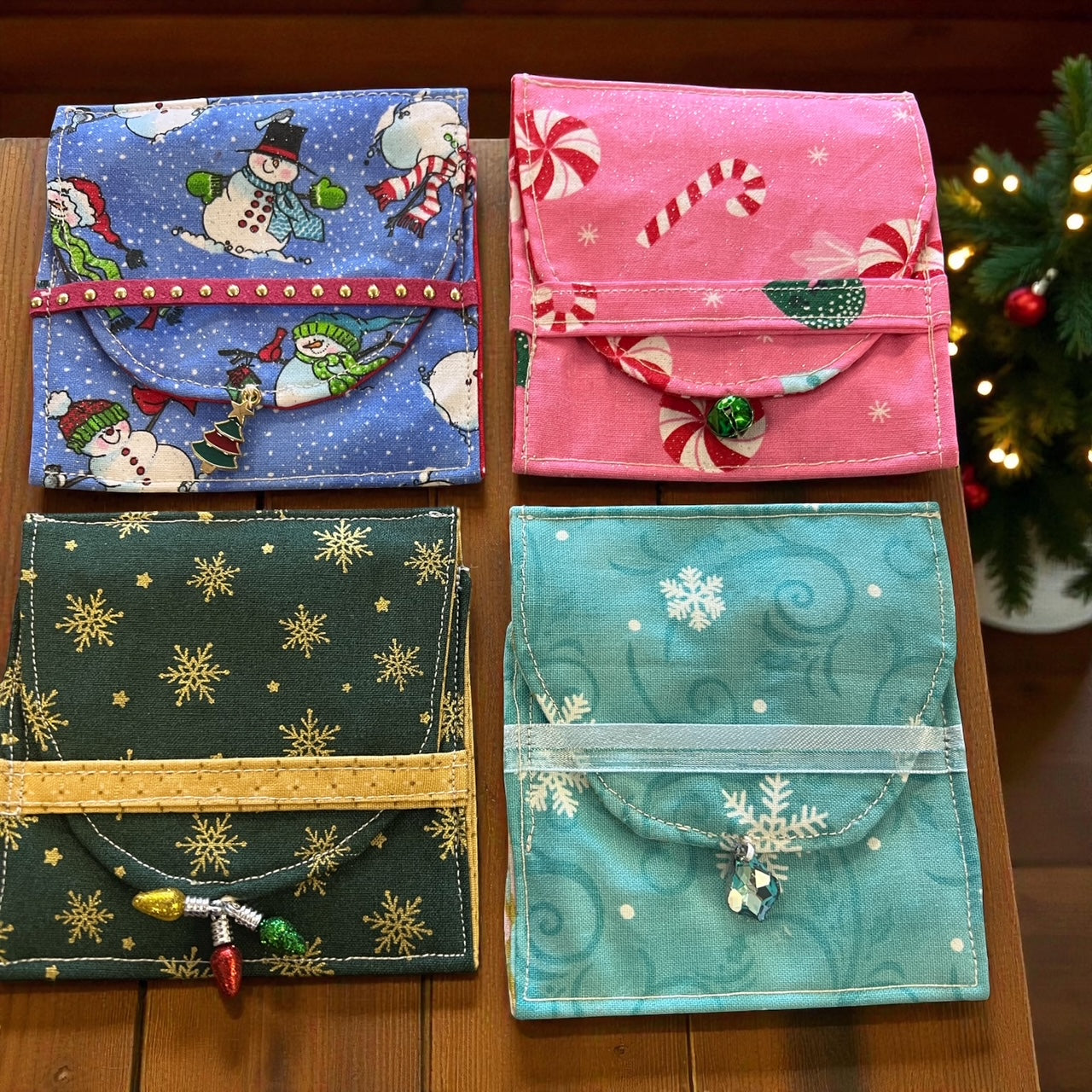 Handmade Change Purse, Gift Card Holder, Tea Bag Carrier