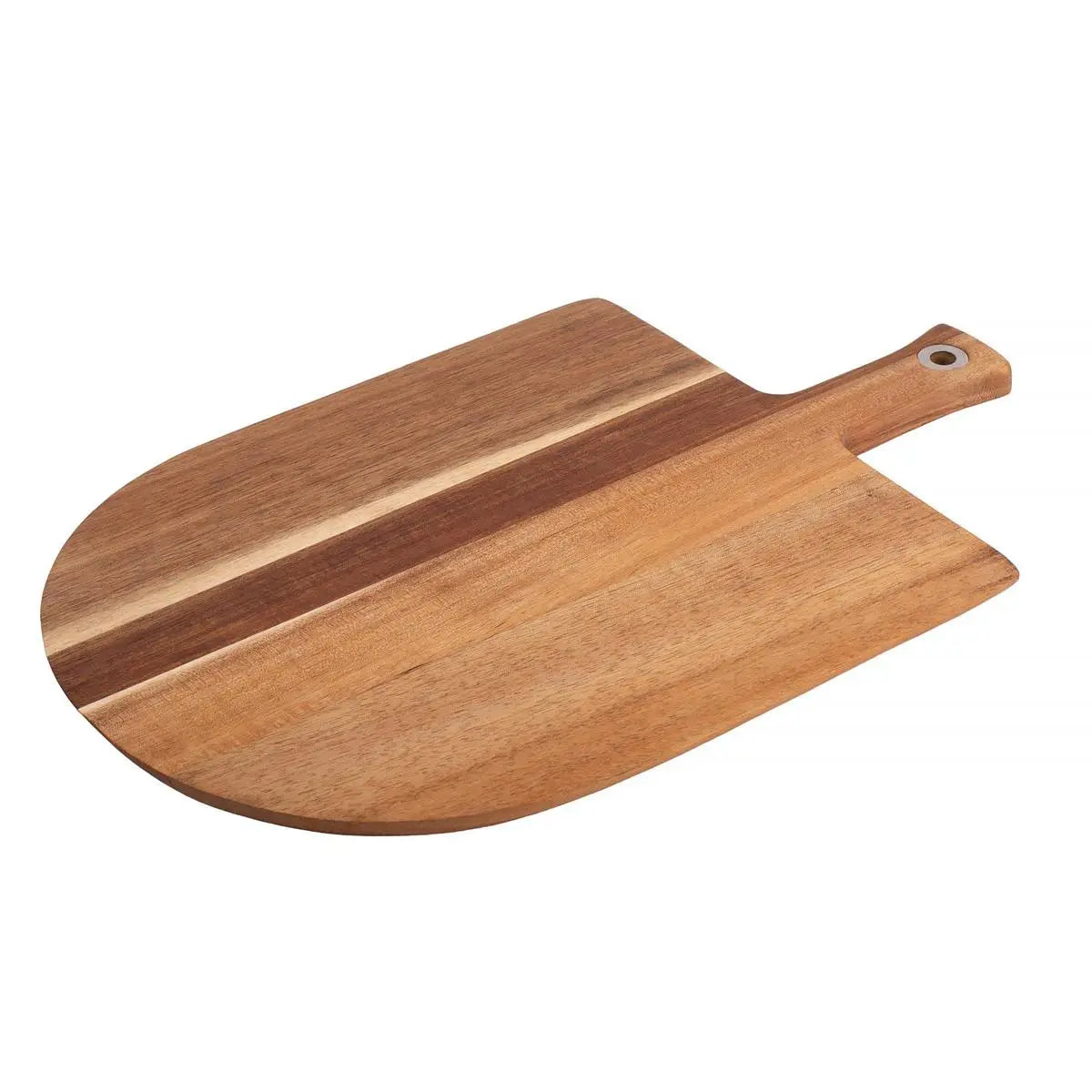 Acacia Wood Pizza Peel & Charcuterie Board, 12"x10" with Mouse Cheese Cutter