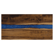 18"x 9" Acacia with Blue Pearl Resin Serving Board