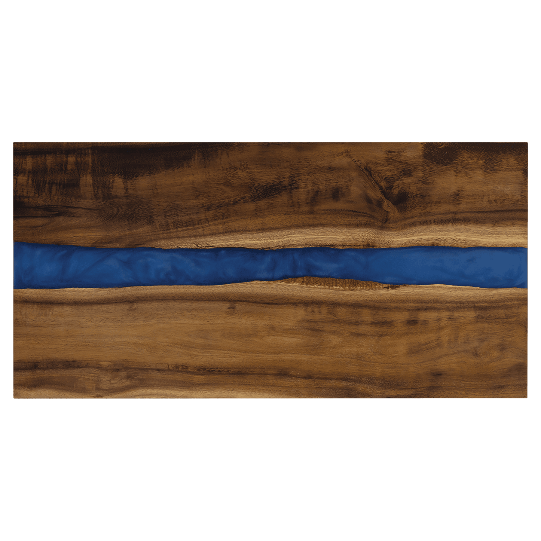 18"x 9" Acacia with Blue Pearl Resin Serving Board