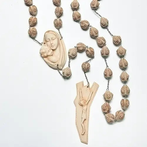 65" Alabasterite Wall Rosary, Made in Italy