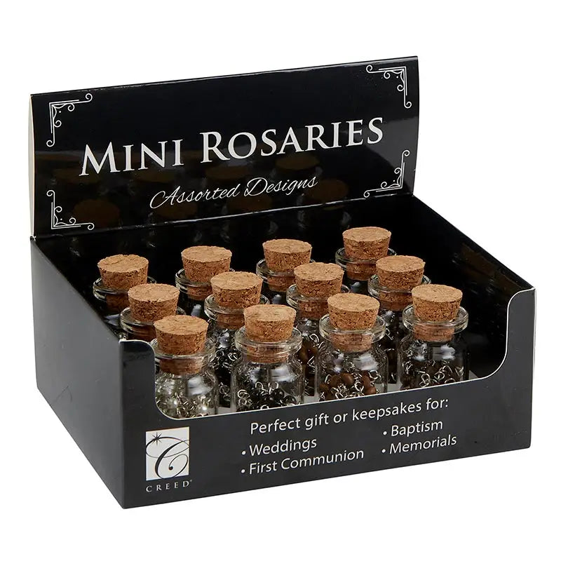 Mini Rosaries in little bottles