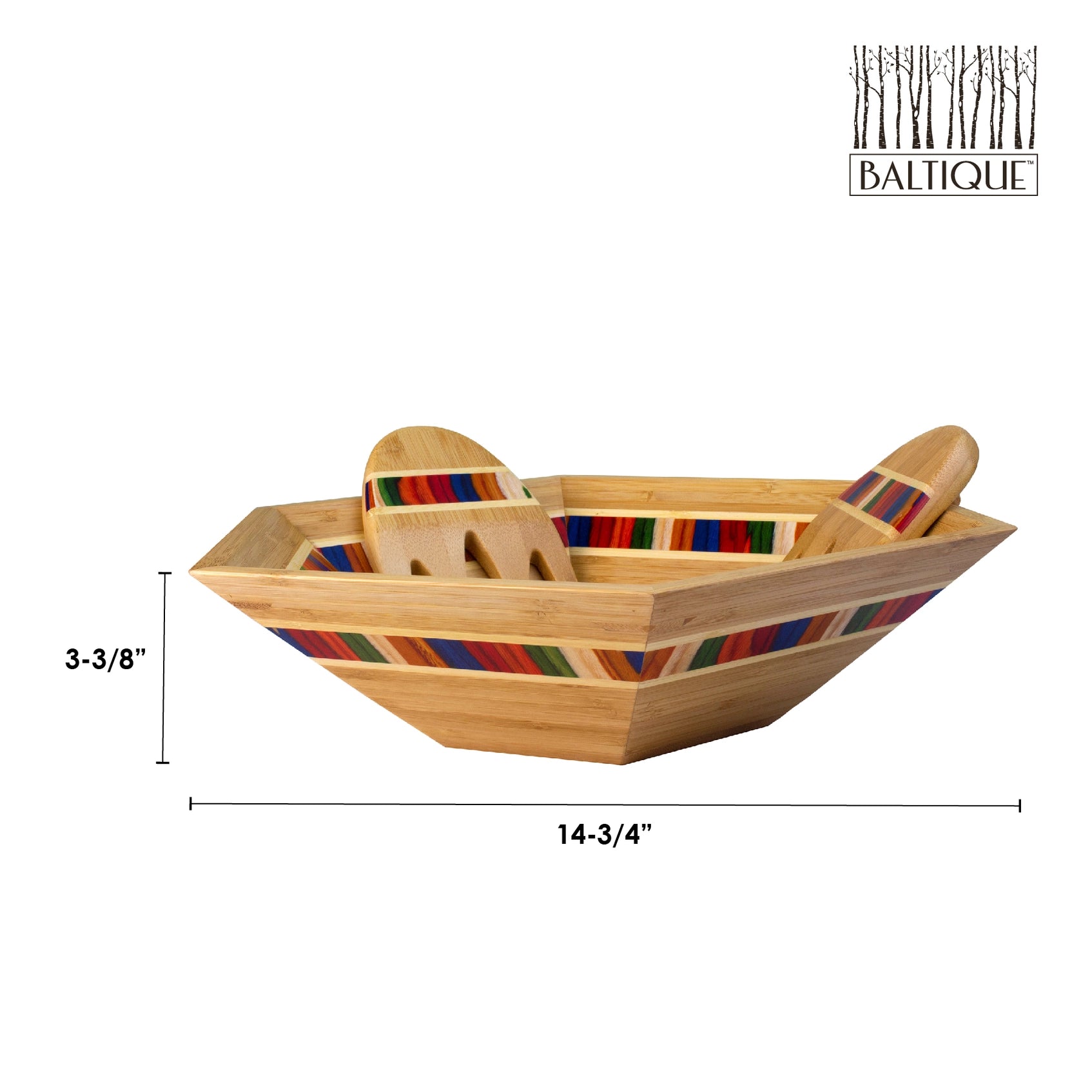 Baltique® Marrakesh Collection Salad Bowl with Salad Hands