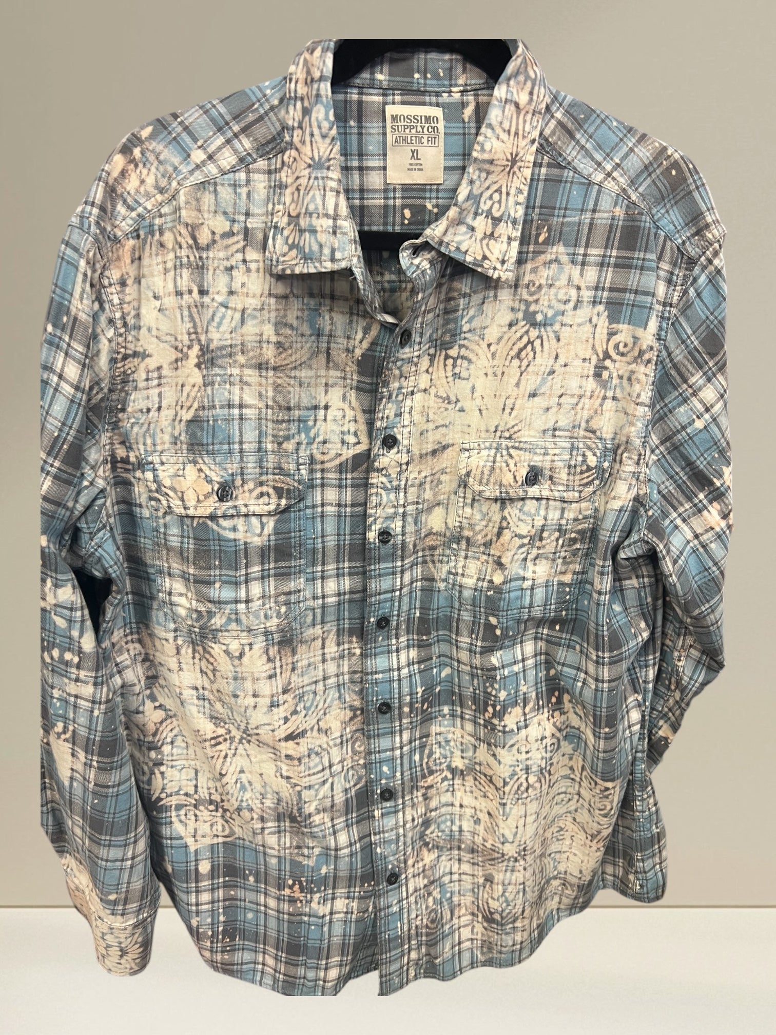 Faded Threads Bleach Flannel Shirt