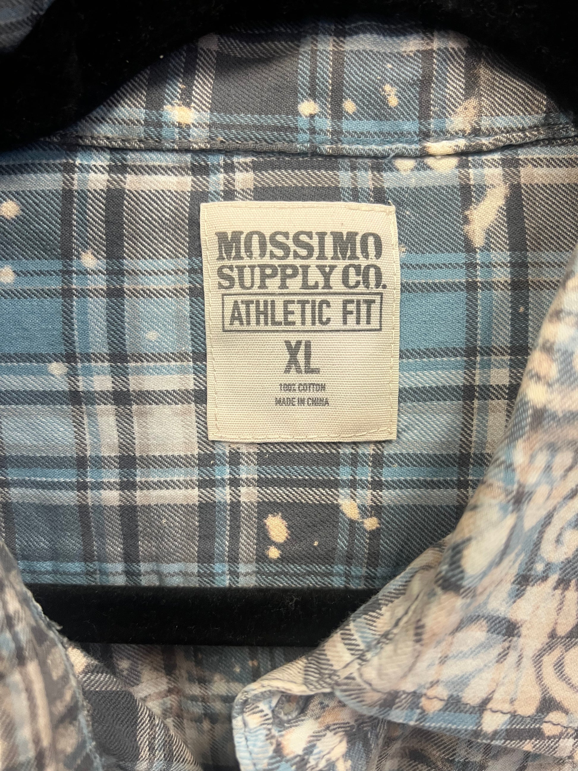 Faded Threads Bleach Flannel Shirt