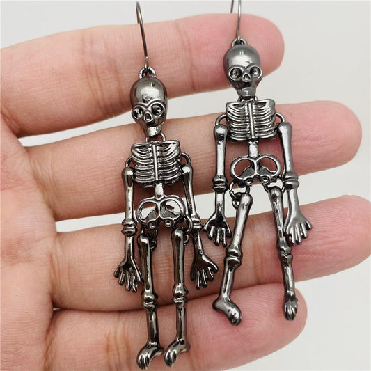 Body Skeleton Retro Skull Dangle earrings