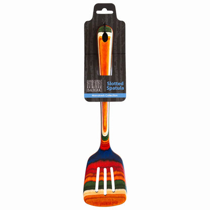 Baltique® Marrakesh Colorful Wooden Slotted Spatula, 12.5"