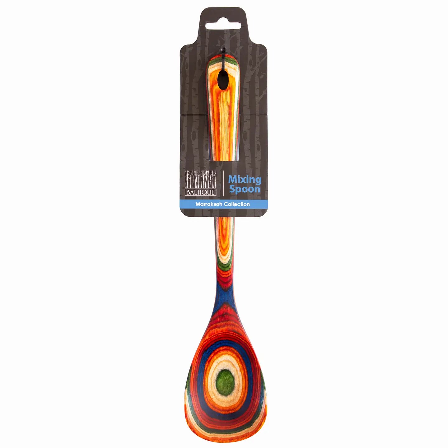 Baltique® Marrakesh Colorful Wooden Cooking Spoon, 12.5"