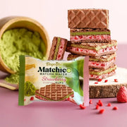 Beyoglu Matchico Premium Matcha Wafer - Strawberry Cream - 32g