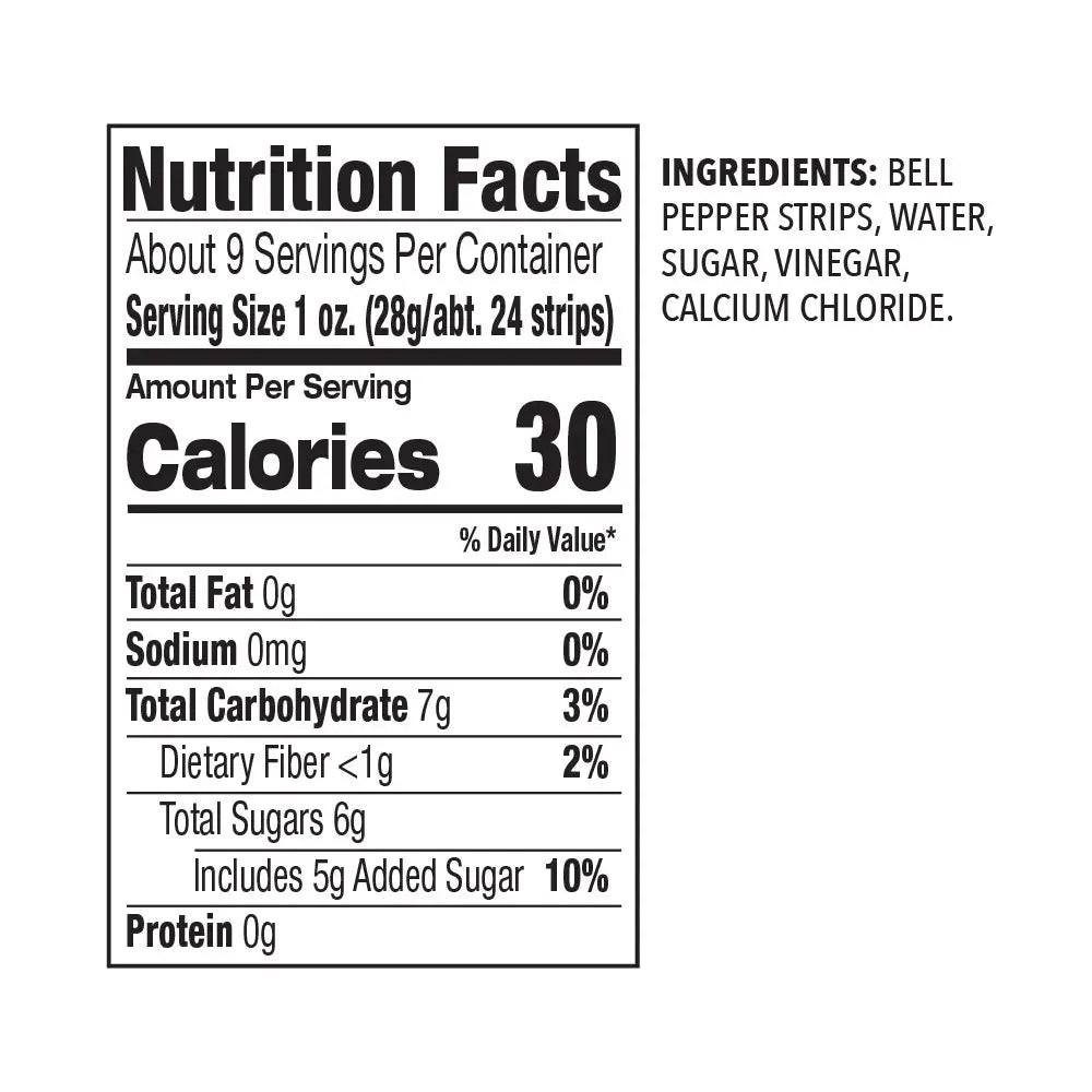 Sweet Red Peppers (Strips)