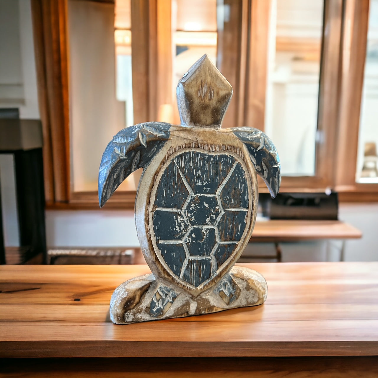 Sea Turtle Wooden Paper Towel Holder, Nautical Decor