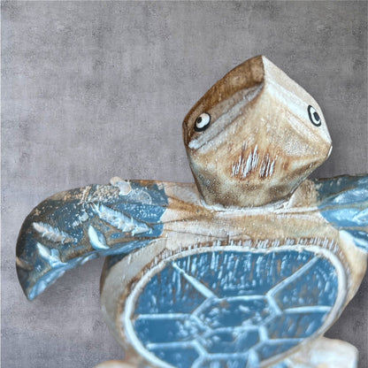 Sea Turtle Wooden Paper Towel Holder, Nautical Decor