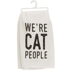 We're Cat People Dish Towel