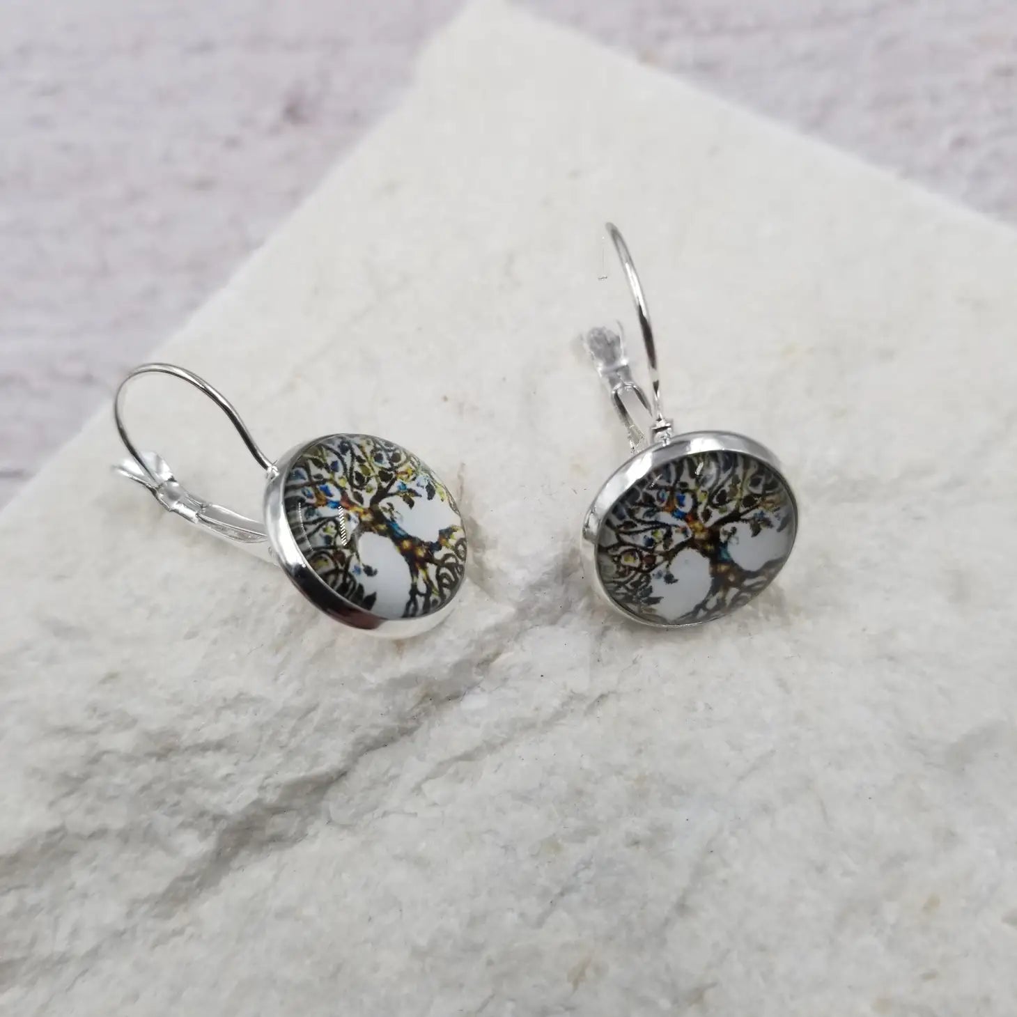 Retro Tree of Life Vintage Inspired Earrings