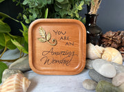 Cedar Trinket Dish Amazing Woman