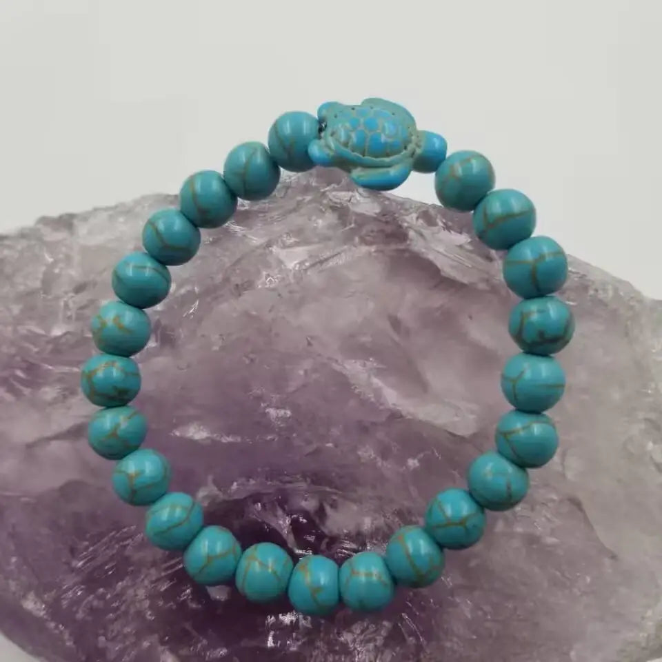 Handmade Turquoise Turtle Bracelet