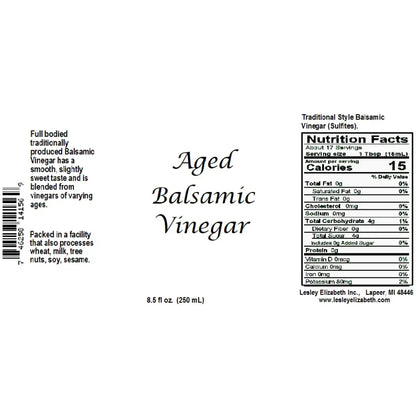 Aged Balsamic Vinegar, Made in Italy