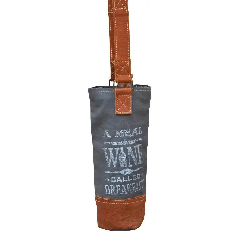 Wine Tote/ Bag "A Meal Without Wine is Breakfast"