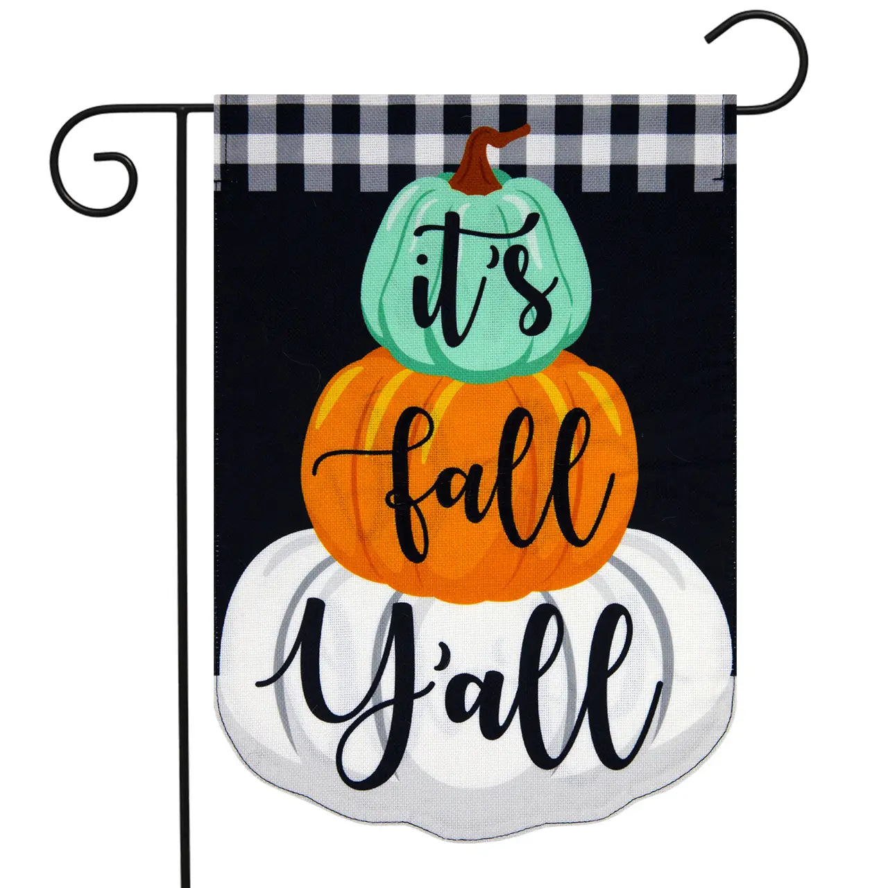 It's Fall Y'all Burlap Garden Flag