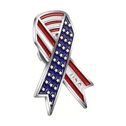USA Patriotic American Flag Ribbon Brooch or Pin